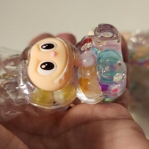 Multicolor bubbles in clear body, fashion charm/keyring